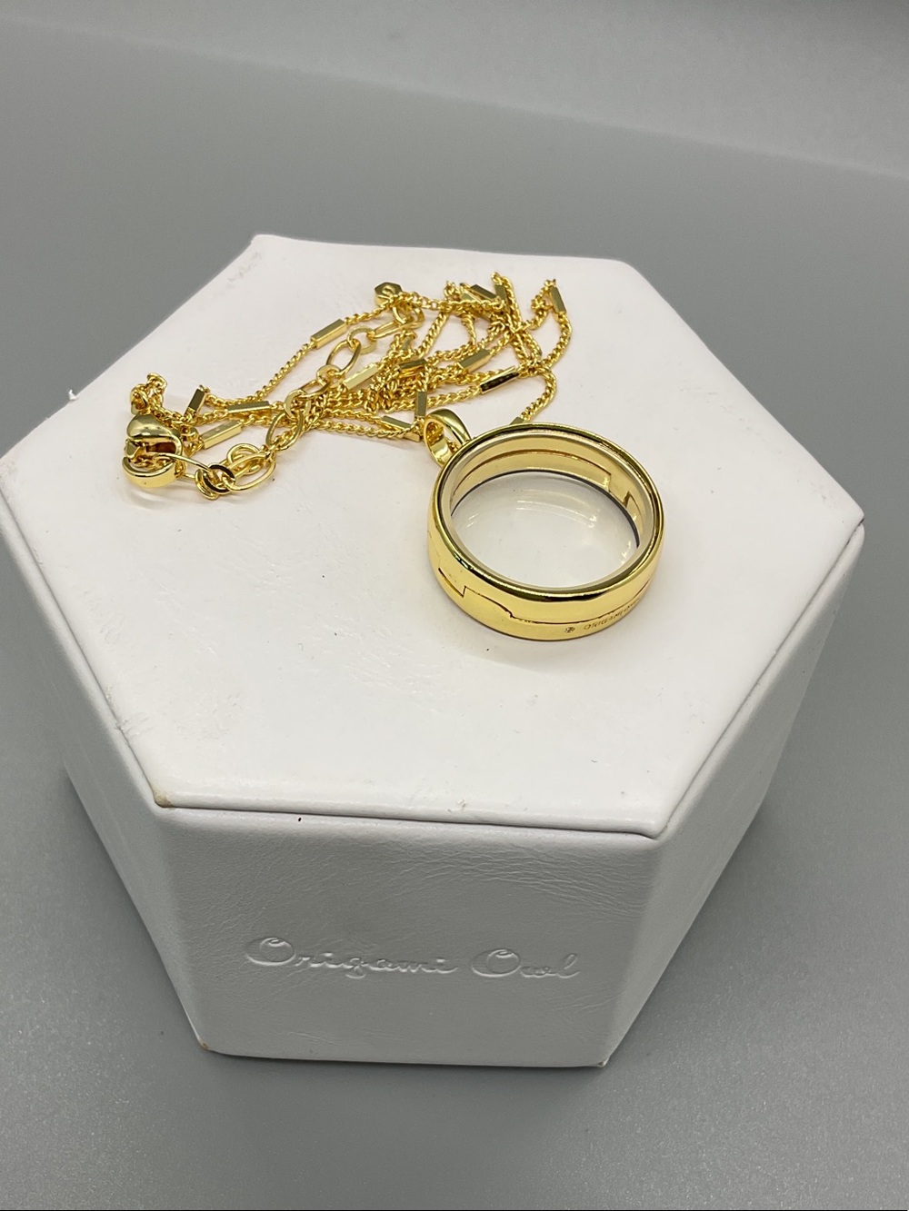 Origami Owl Gold-Tone Living Locket Necklace